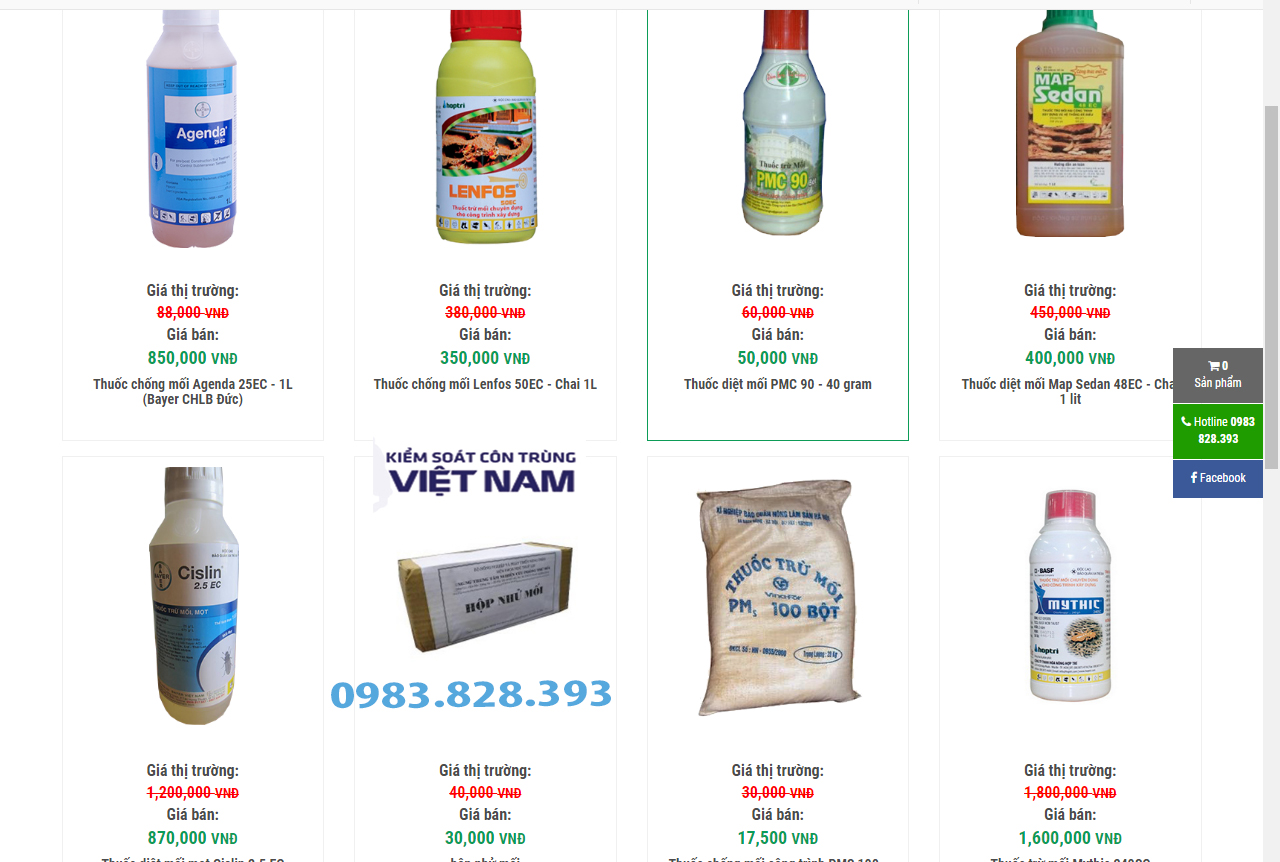 Những loại thuốc diệt côn trùng nhanh và tốt nhất