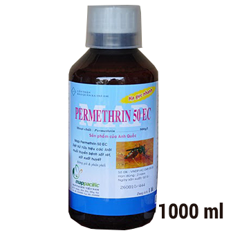 Sản phẩm thuốc diêt muỗi Permethrin 50EC - Liên doanh - Chai 1 lít
